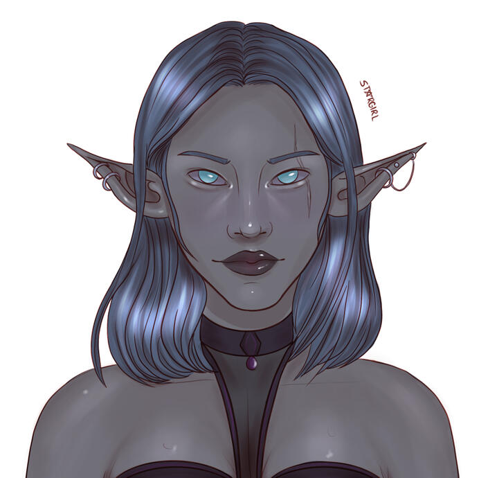 Drow female Elf ⋆˙⟡